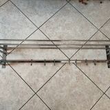 art deco coat rack in chrome metal