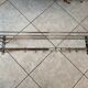 art deco coat rack in chrome metal