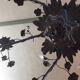 Black flower decor chandelier 6 lights