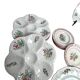 42-piece Lunéville KG tableware set with floral decoration, 20th century