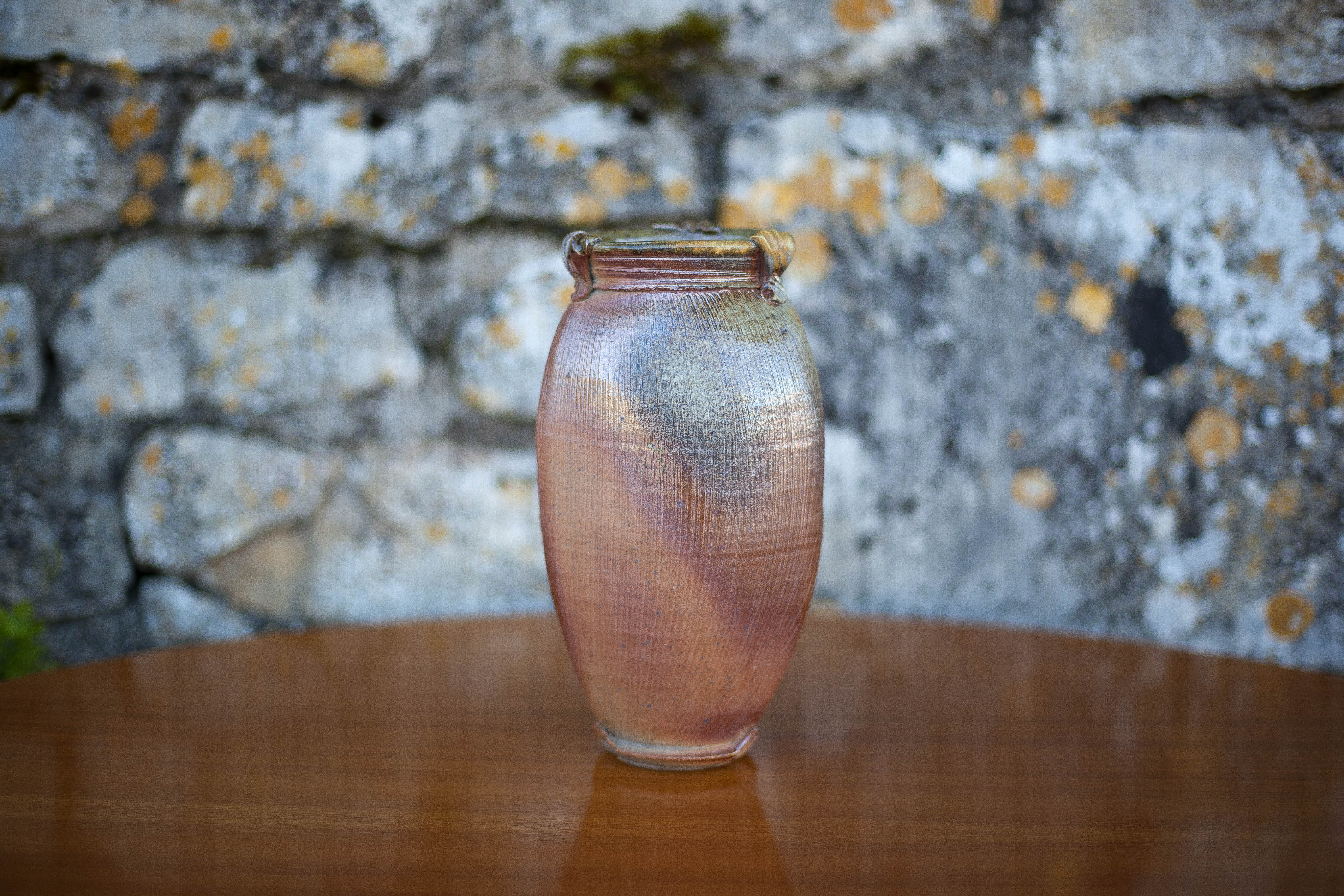 Vase in vintage glazed stoneware