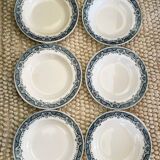 Lot of 6 ironstone plates (Morocco series)