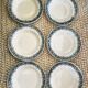 Lot of 6 ironstone plates (Morocco series)