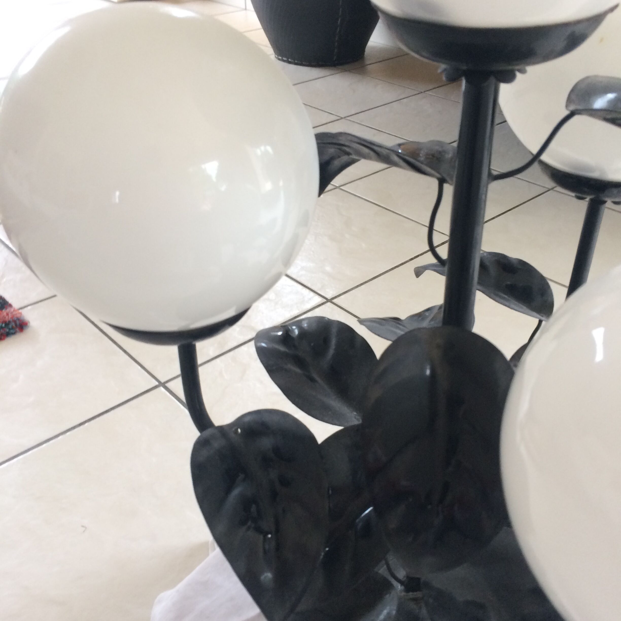 Table lamp in metal 1970s