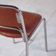 8 vintage tubular chrome and skai chairs, 1970