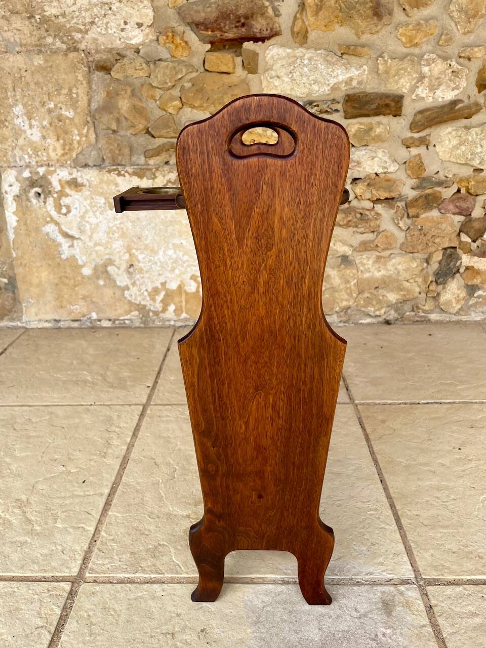 Vintage side table with magazine rack, 1960s