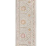 Hand knotted rug, vintage Turkish rug 67x297 cm