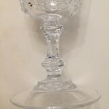 Set of 6 crystal wine glasses