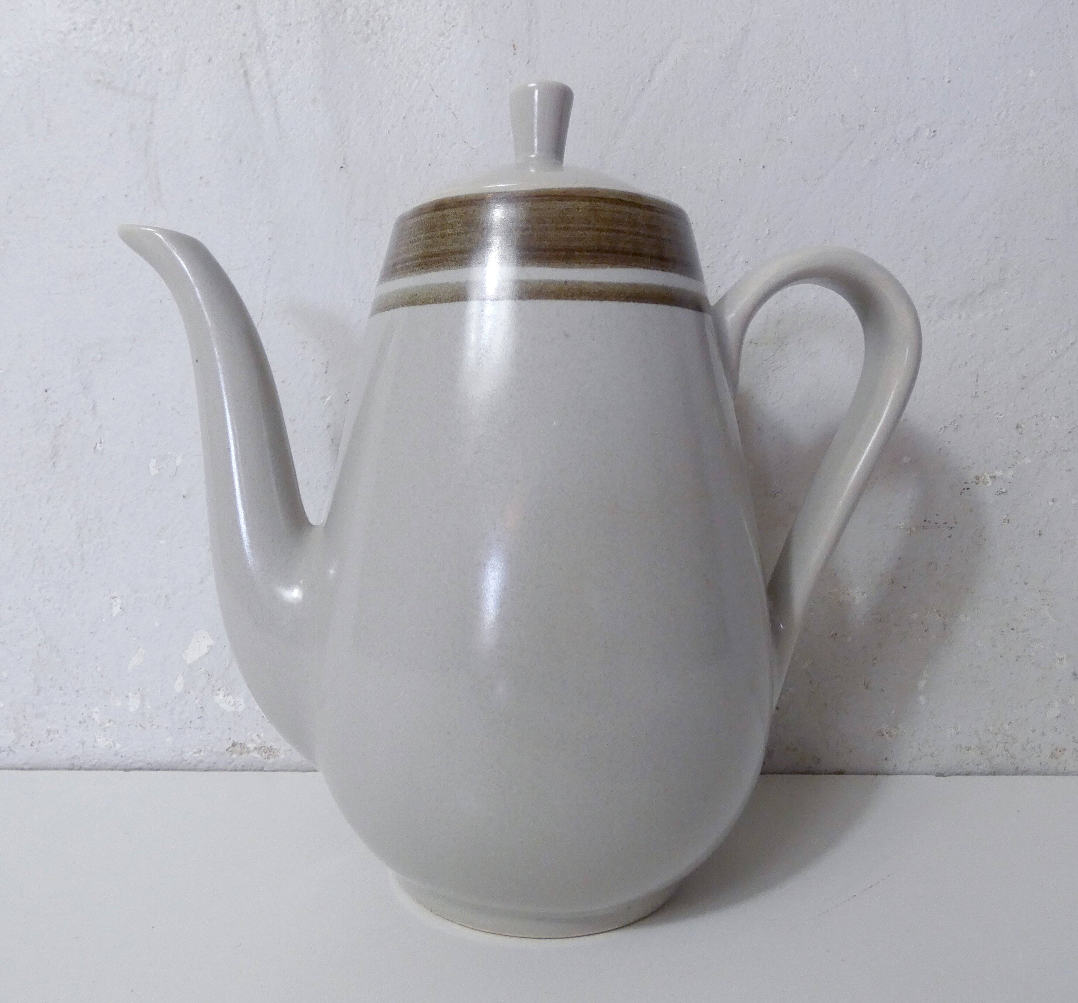 vintage stoneware teapot Longchamp