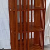 Bibliothèque tournante en bois