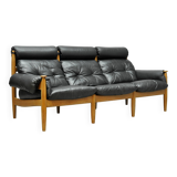 Leather vintage 3 seater sofa