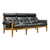 Leather vintage 3 seater sofa