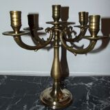 Pair of candlesticks 5 bronze lights