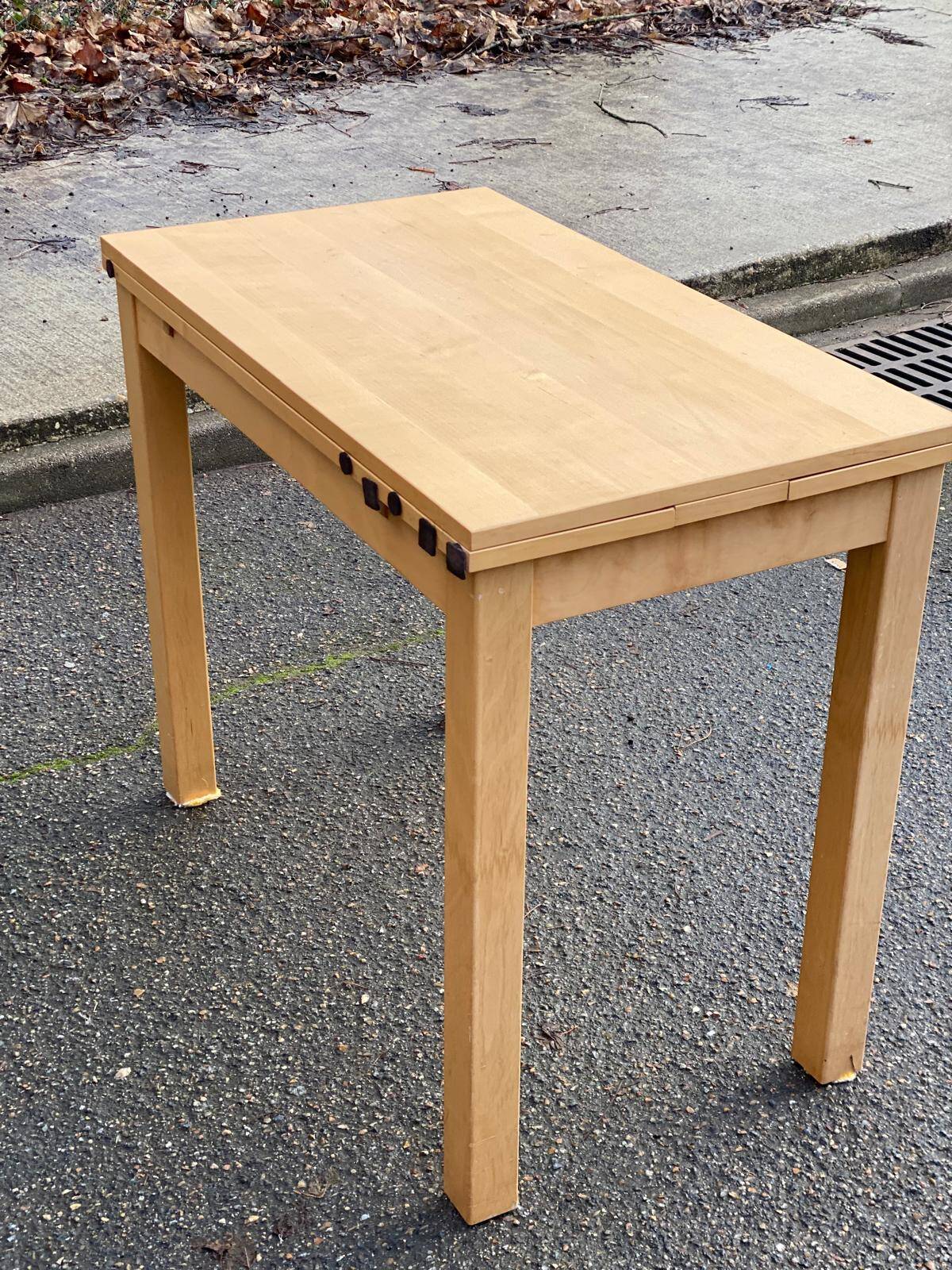 Scandinavian extendable dining table console 50-90cm