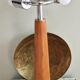 Large nautical lamp in wood and brass from the 80s