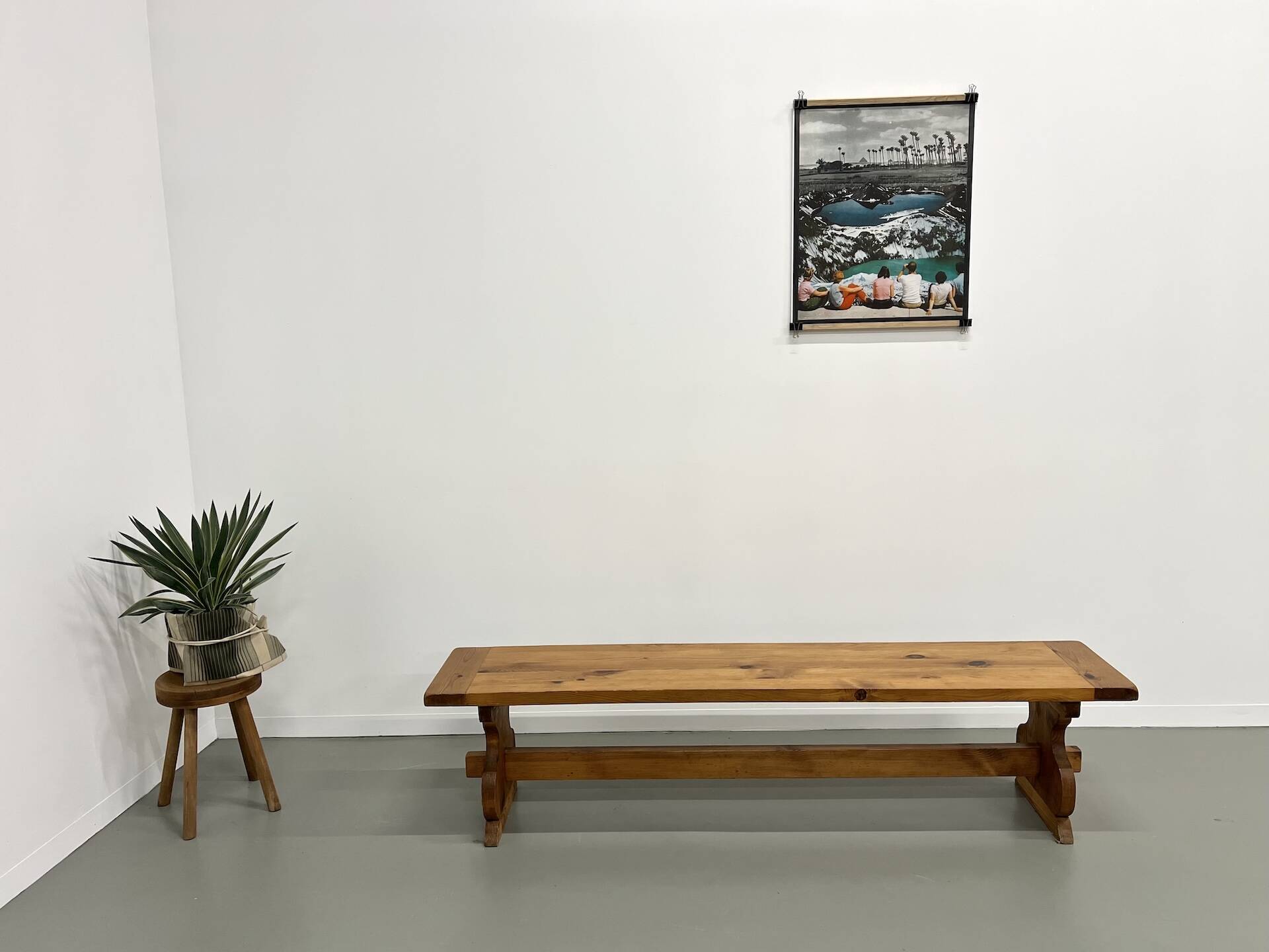 Banc in pine, France, 1970