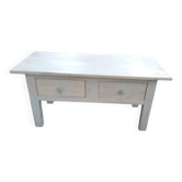Table basse en noyer massif