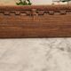 Vintage rattan trunk with lid