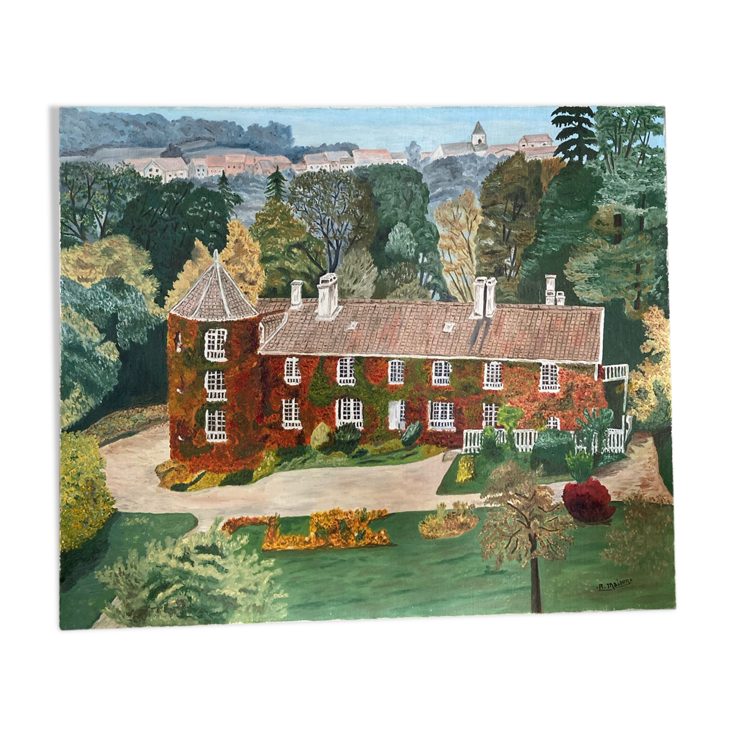 Landscape painting house