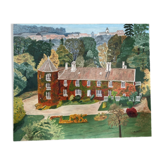 Landscape painting house