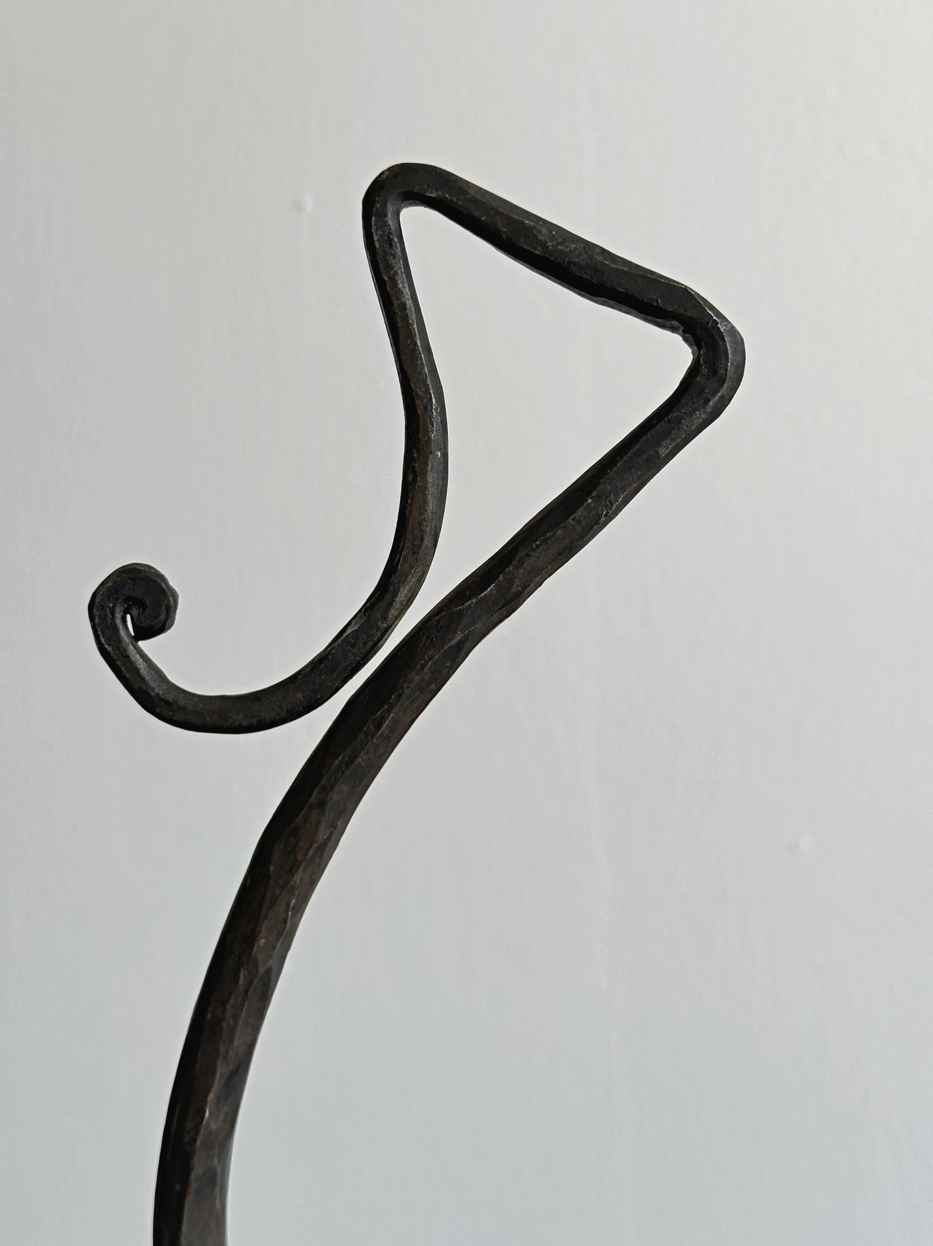 Wrought iron candlestick