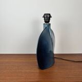 Blue ceramic lamp base, shaded petroleum blue effect, 1960