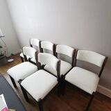 Set of 6 authentic Emile Baumann curly chairs