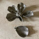 Vintage silver metal ashtray