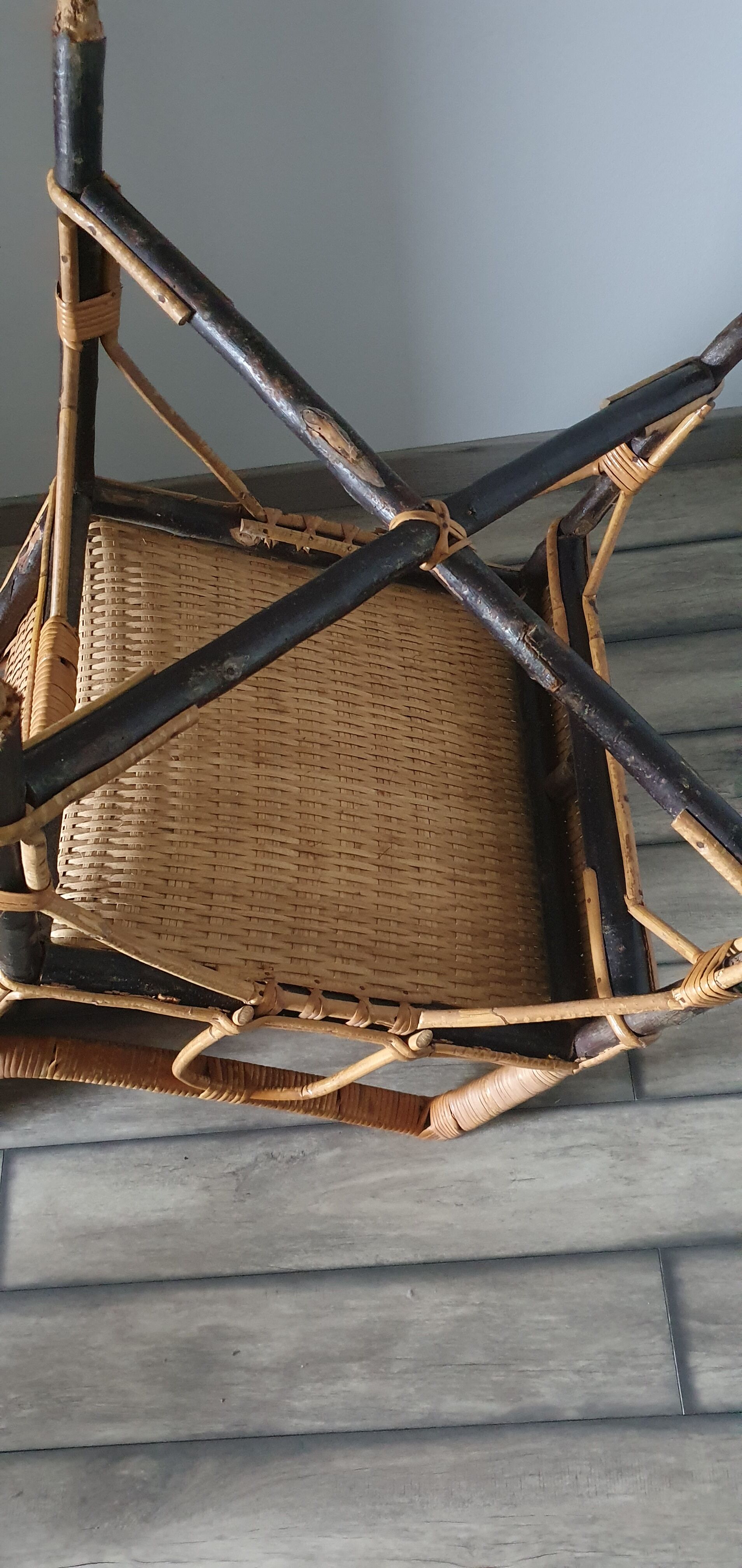 Rattan armchair