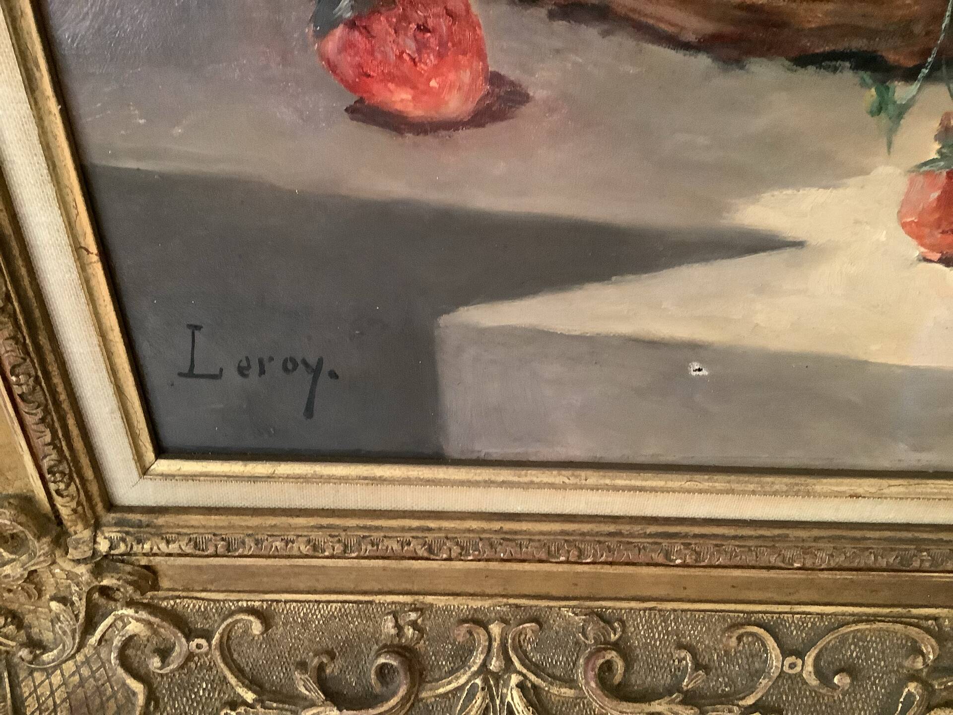 Peinture Nature morte signée LEROY