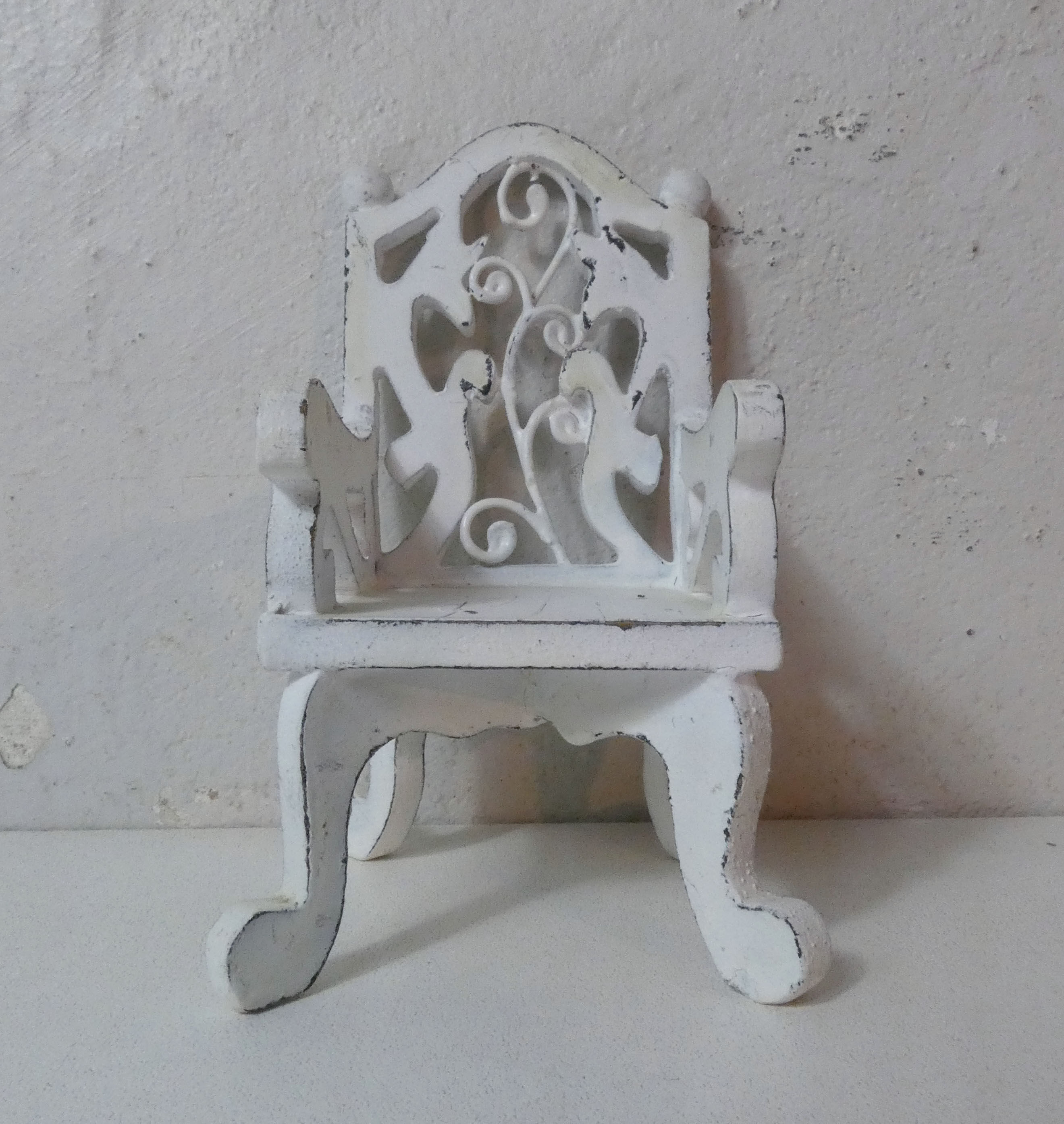 Chair wood and metal for doll's house