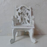 Chair wood and metal for doll's house