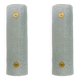 Pair of Modern Italian Murano Glass Green Water and Brass Wall Sconces