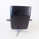 Fauteuil Kaufeld Siesta 62 en cuir noir par Jacques Brule