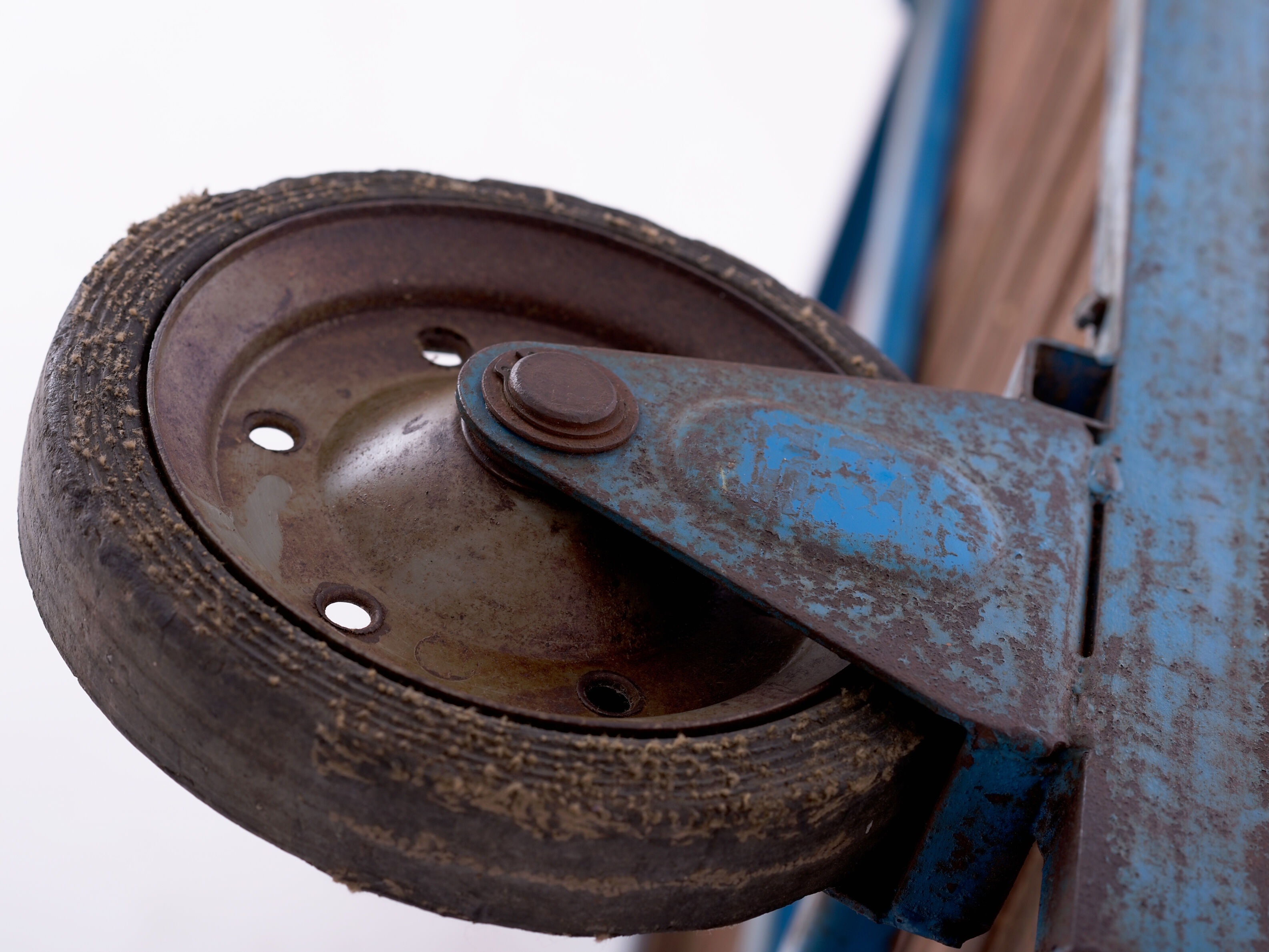 Industrial Czech Blue Coffee Table, 1950s