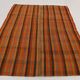 7x8 Burnt Red Area Kilim Rug, 200x240Cm Anatolian Kilim Rug