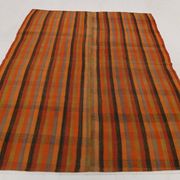 7x8 Burnt Red Area Kilim Rug, 200x240Cm Anatolian Kilim Rug