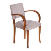 Art Deco Armchair in Beech by Jules Leleu, 1930s