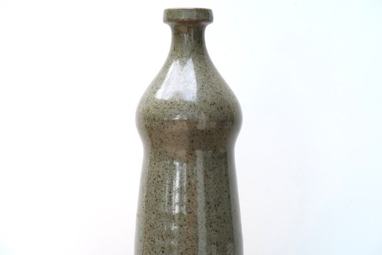 Vase bouteille en grès, années 70