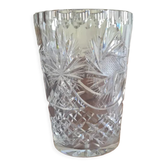 Saint-Louis style cut crystal vase