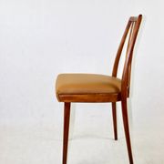 Camel Brown Natural Leather Dining Chair, 1970s