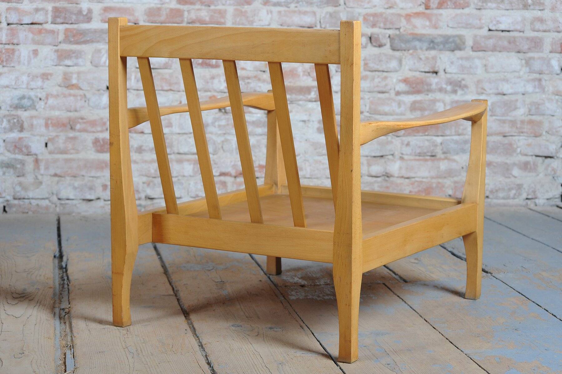 Mid-Century Armchairs attributed to Jitona Soběslav, Czech, 1960s, Set of 4