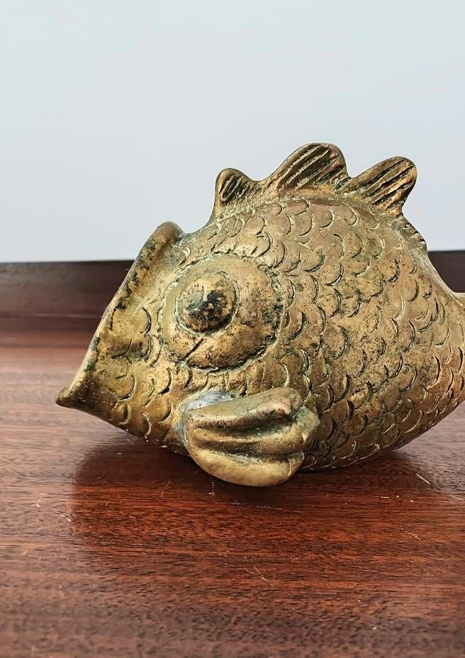 Bronze Fish Ashtray Attributed to Walter Bosse