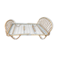 Two-person vintage basket rattan bed