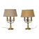 Paire de lampes chandeliers
