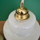 vintage pale yellow opaline suspension globe