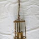 3-light suspension lantern with bulging glass
