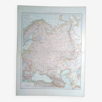 A geographical map from Atlas RICHARD Andrees 1887 Europaisches Russland