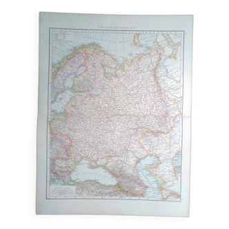 A geographical map from Atlas RICHARD Andrees 1887 Europaisches Russland
