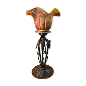 lampe en fer forgé 1920
